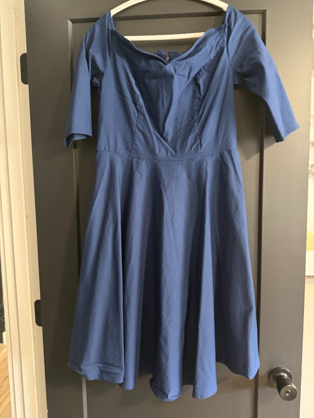 Grace Karin Navy Off Shoulder Dress sz XL